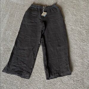 Faherty Monterey linen pant washed black size S